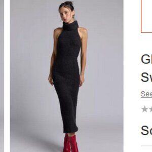 Glamorous Turtleneck Sleeveless Sweater Midi Dress